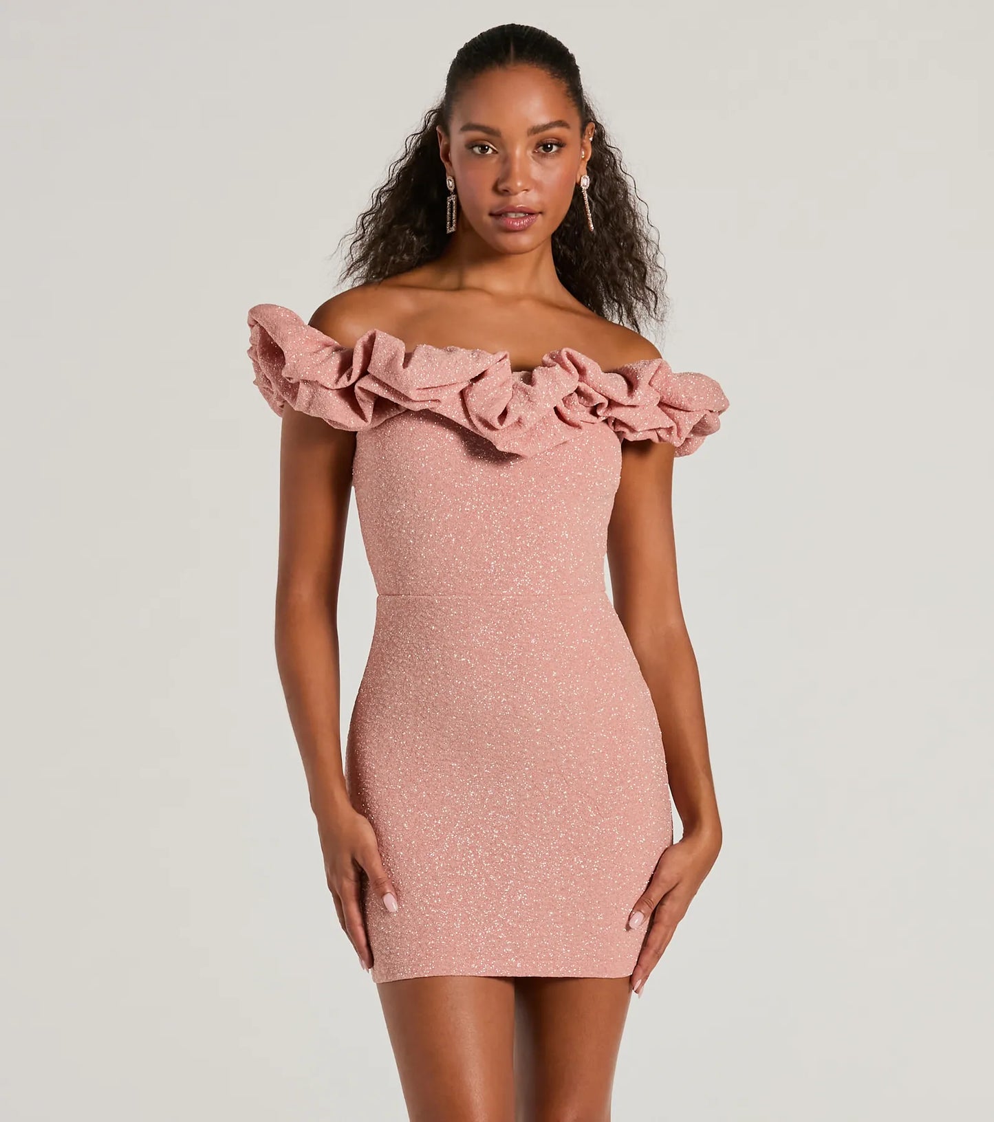 Sparkle Ruffle Dress