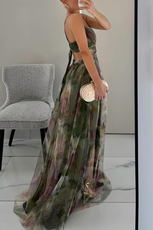 BloomLace Maxi Dress