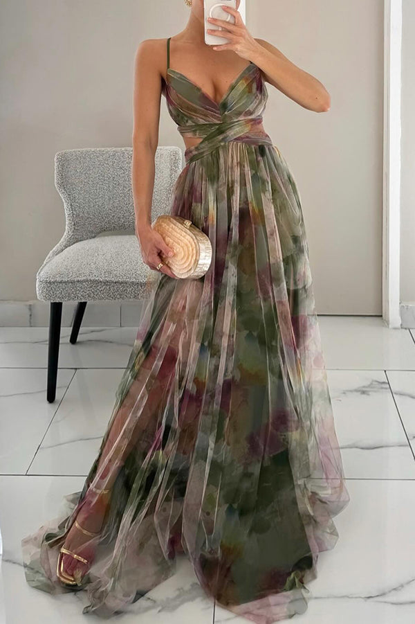 BloomLace Maxi Dress