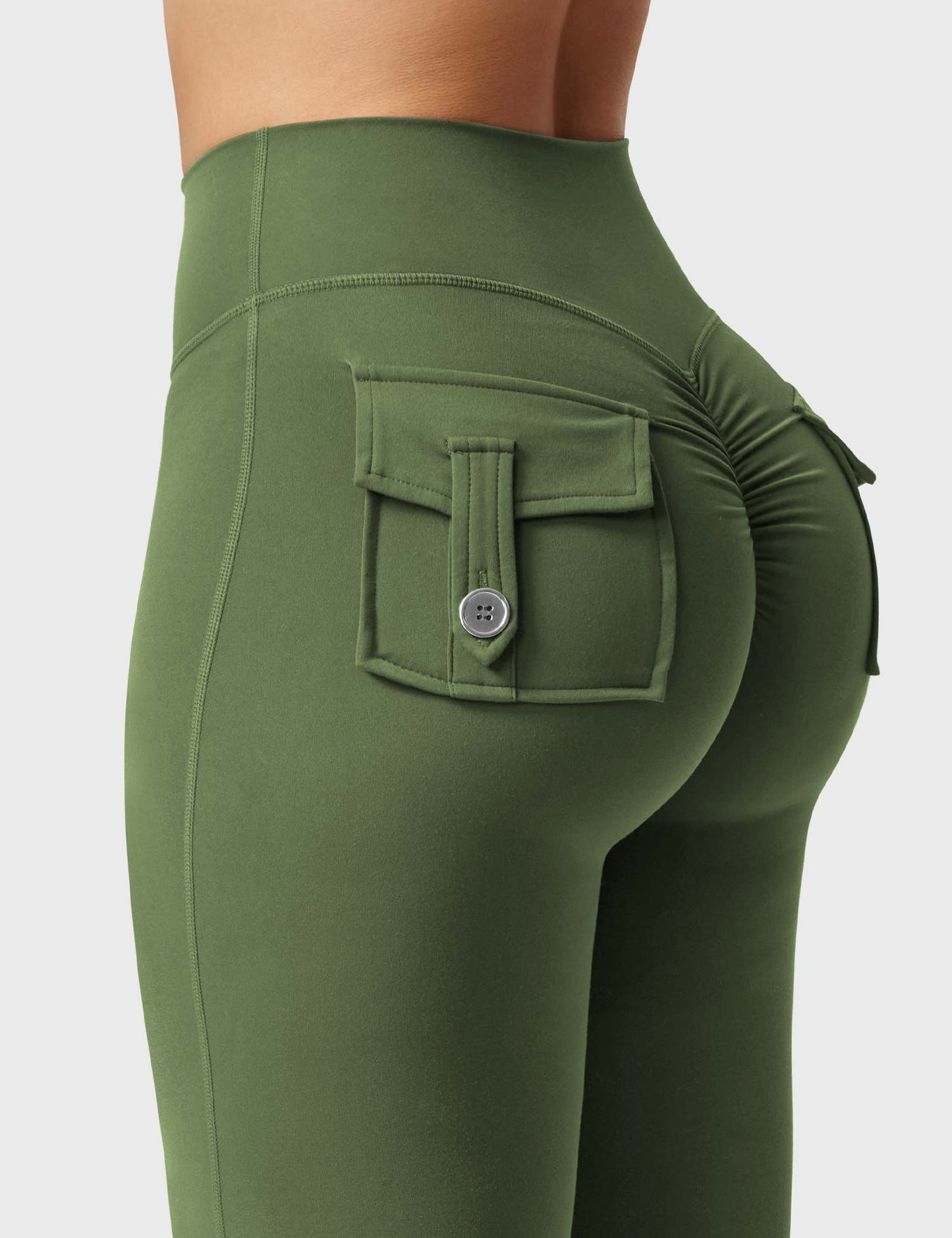 Flared Leggings With Pockets