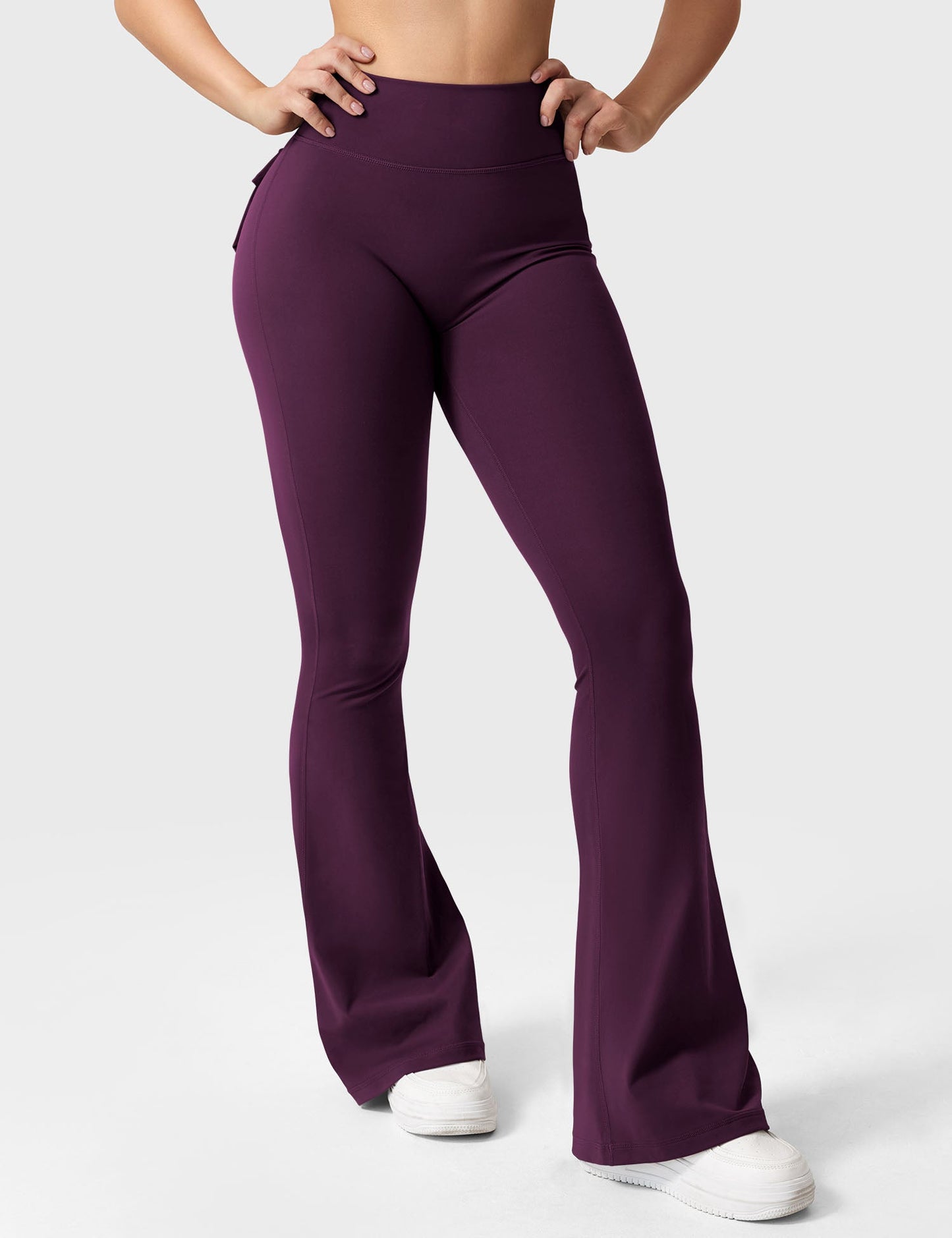 Flared Leggings With Pockets