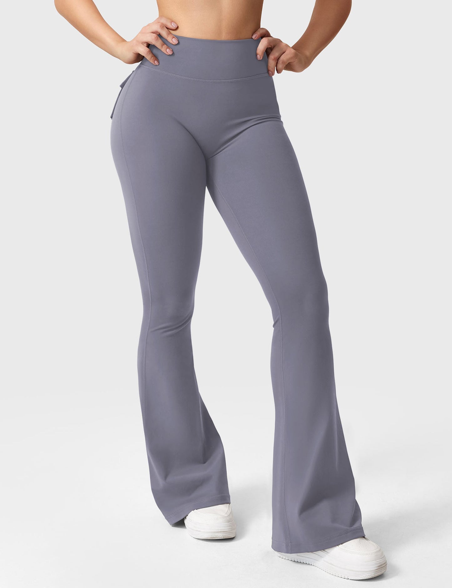 Flared Leggings With Pockets