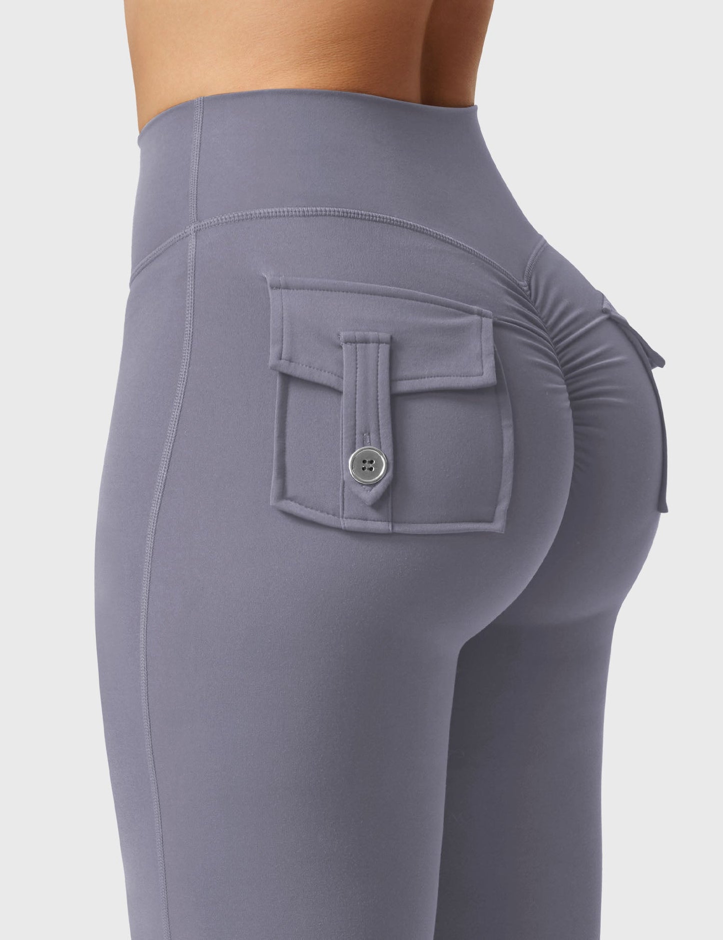 Flared Leggings With Pockets