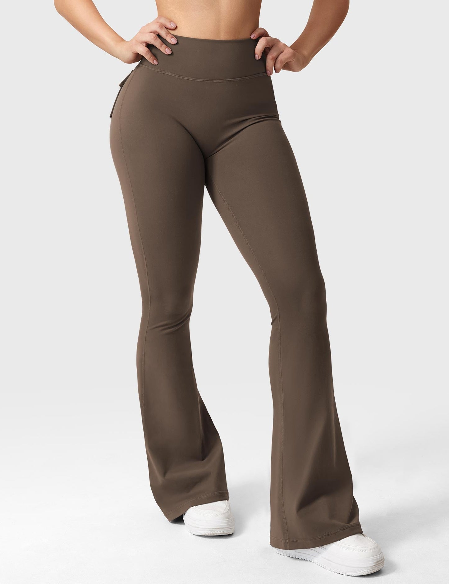 Flared Leggings With Pockets
