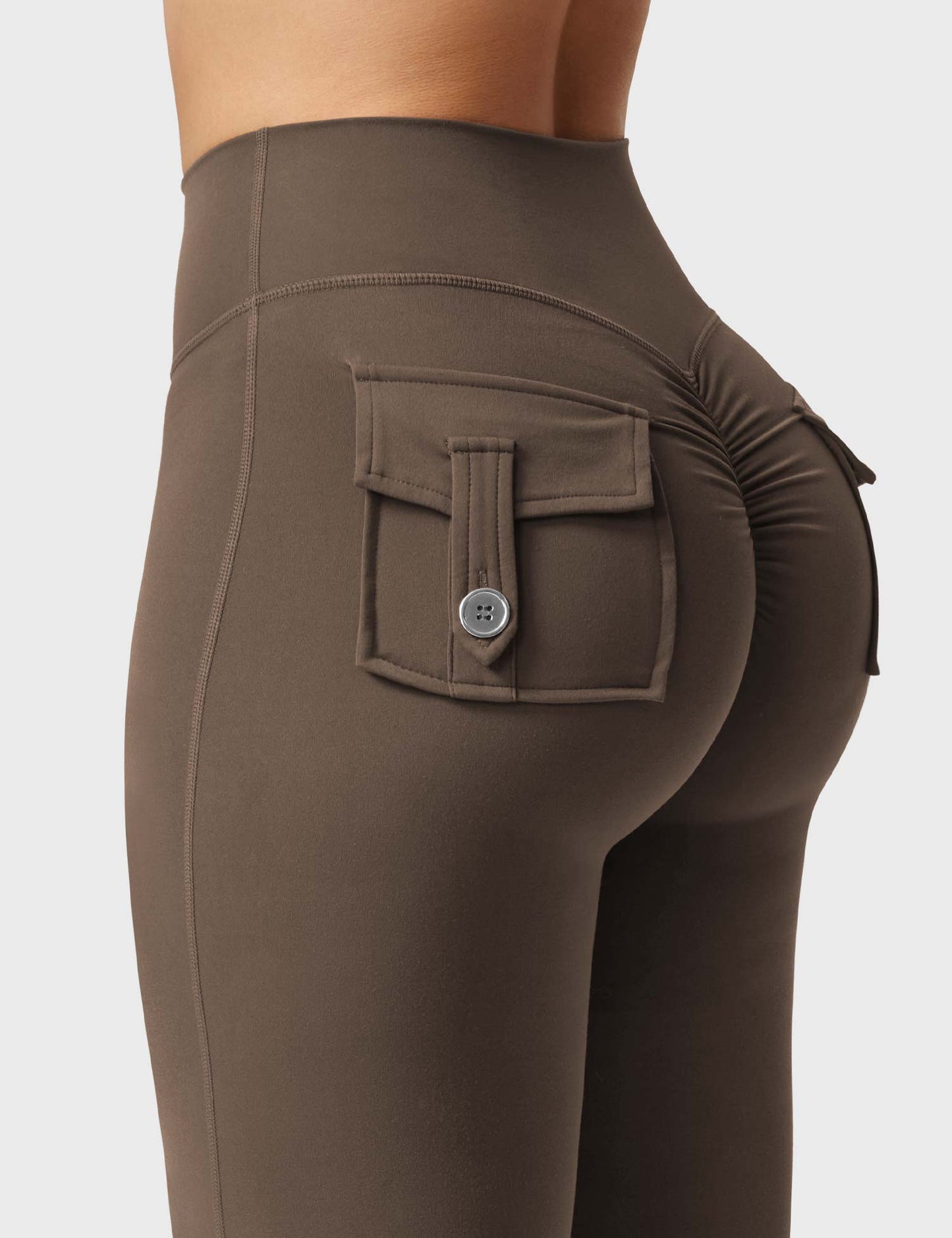 Flared Leggings With Pockets