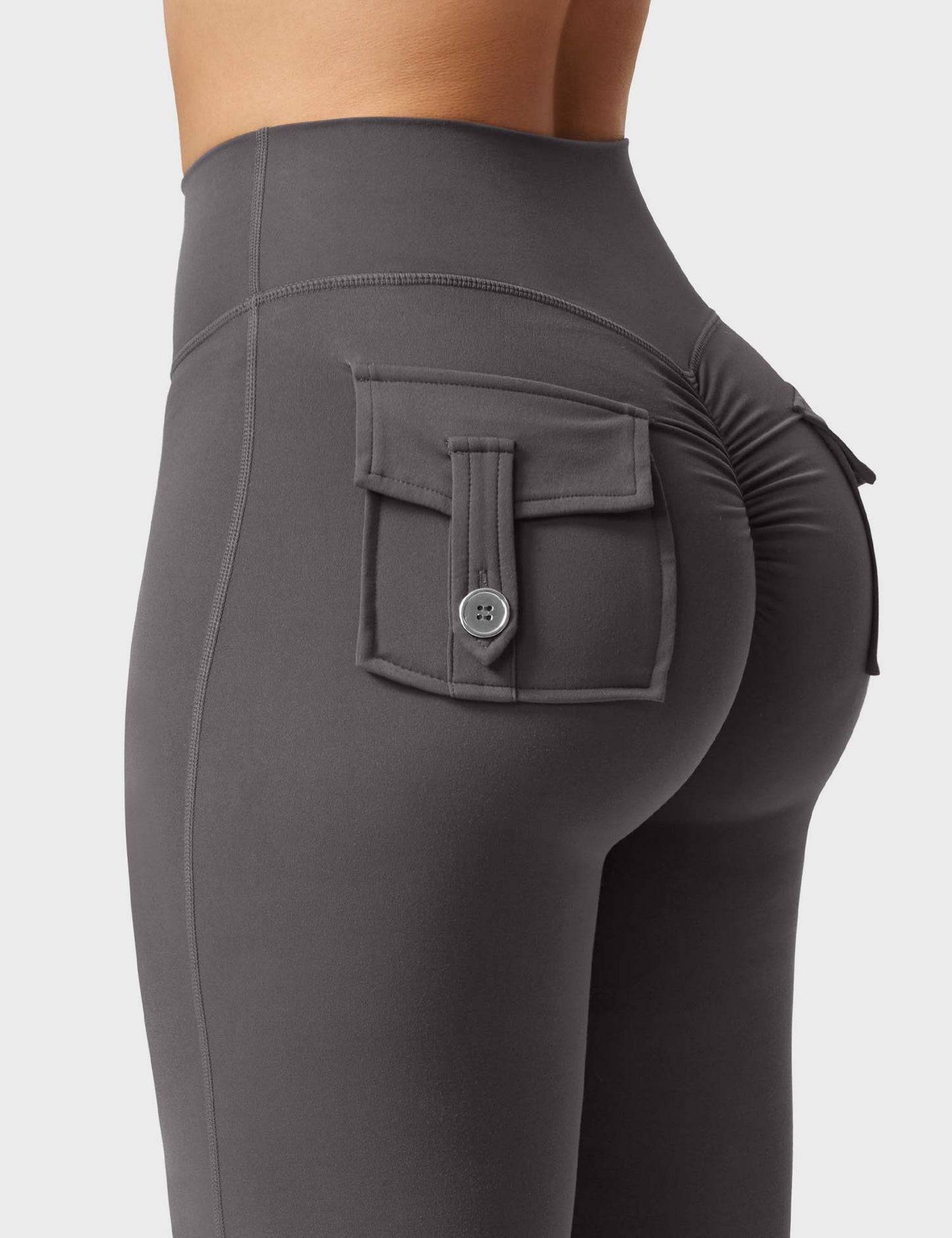 Flared Leggings With Pockets