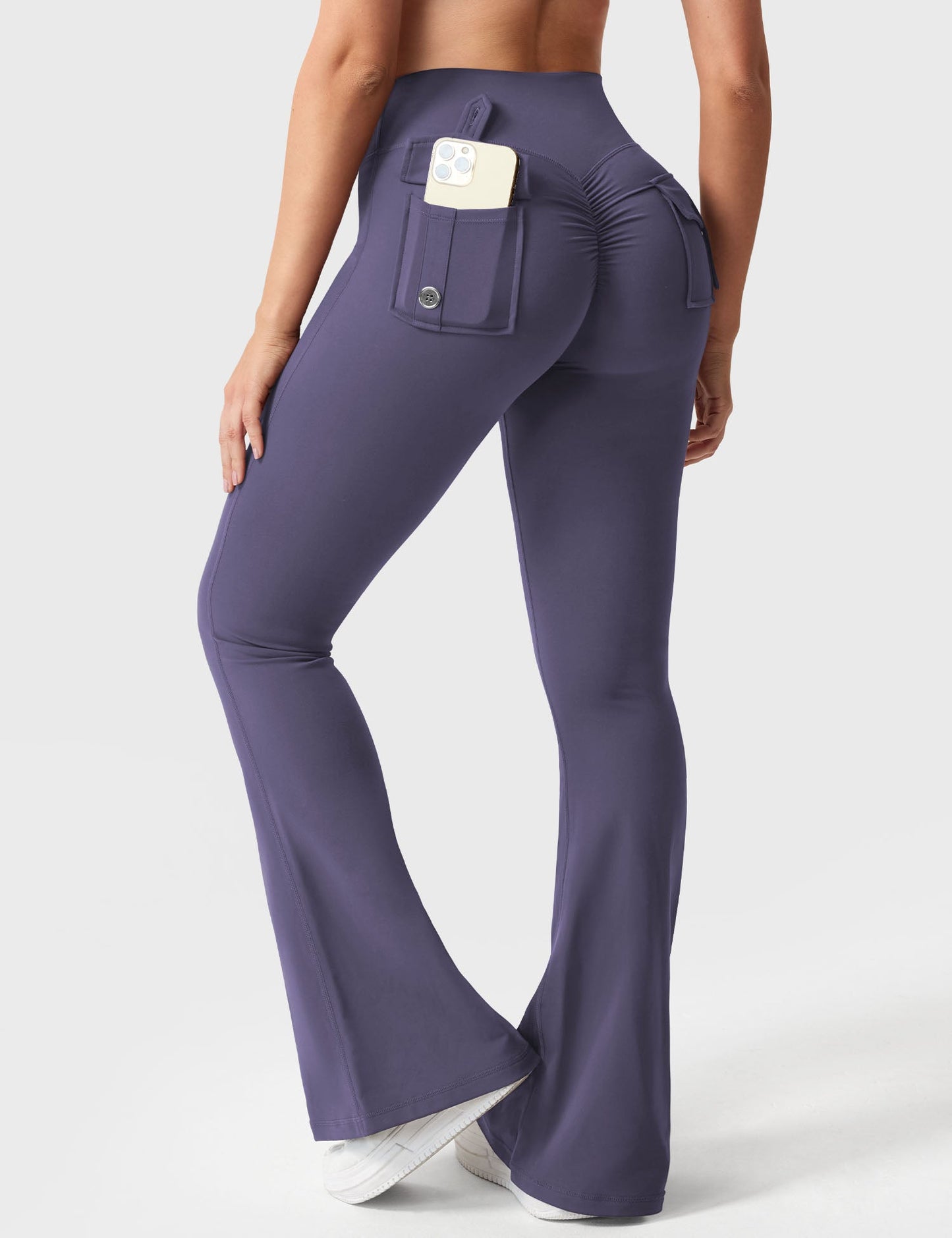Flared Leggings With Pockets