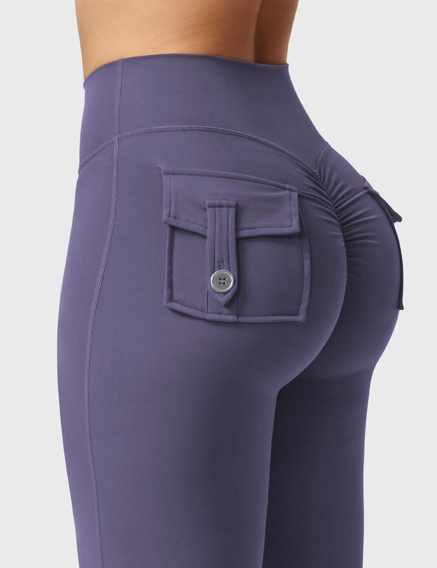 Flared Leggings With Pockets