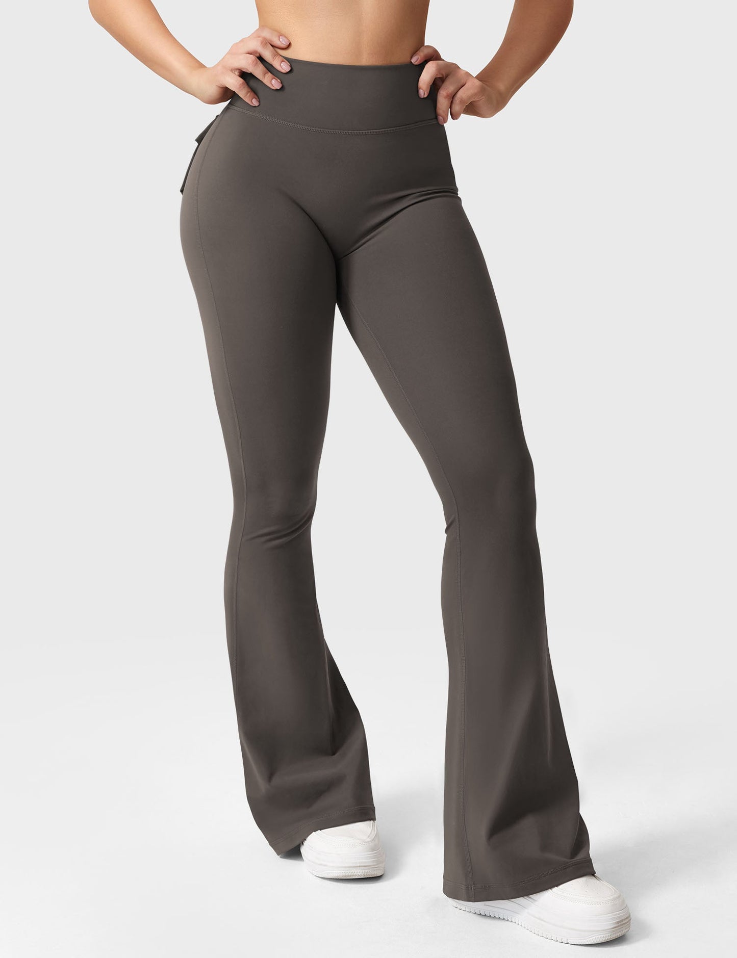 Flared Leggings With Pockets