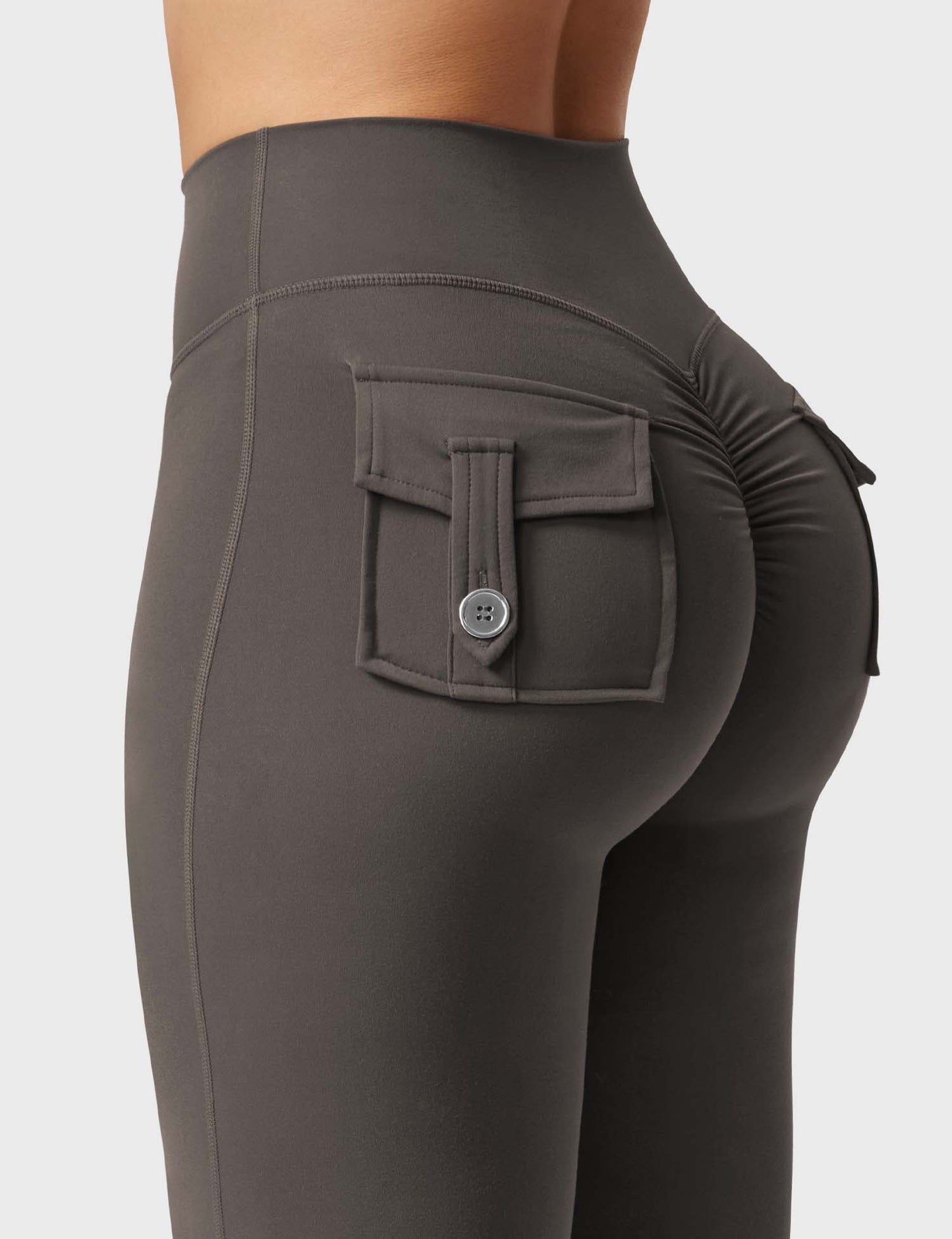 Flared Leggings With Pockets