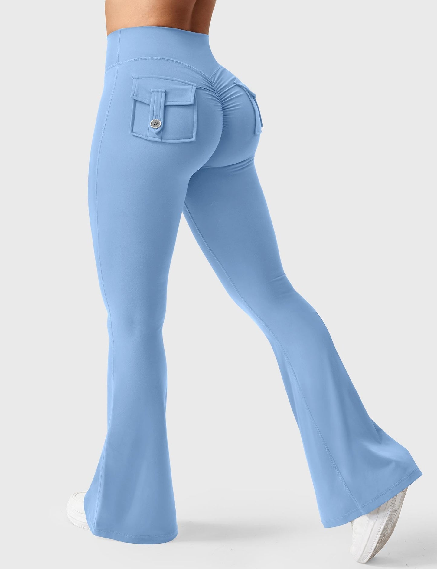 Flared Leggings With Pockets