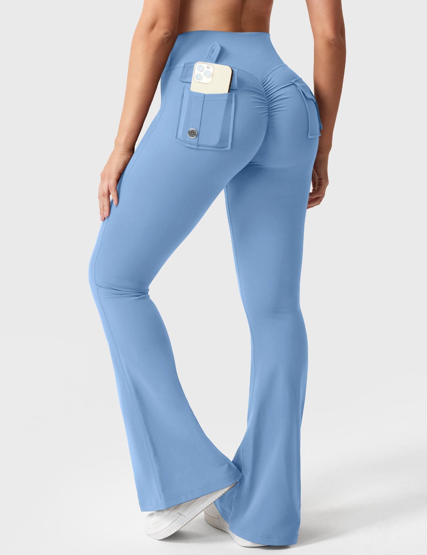 Flared Leggings With Pockets