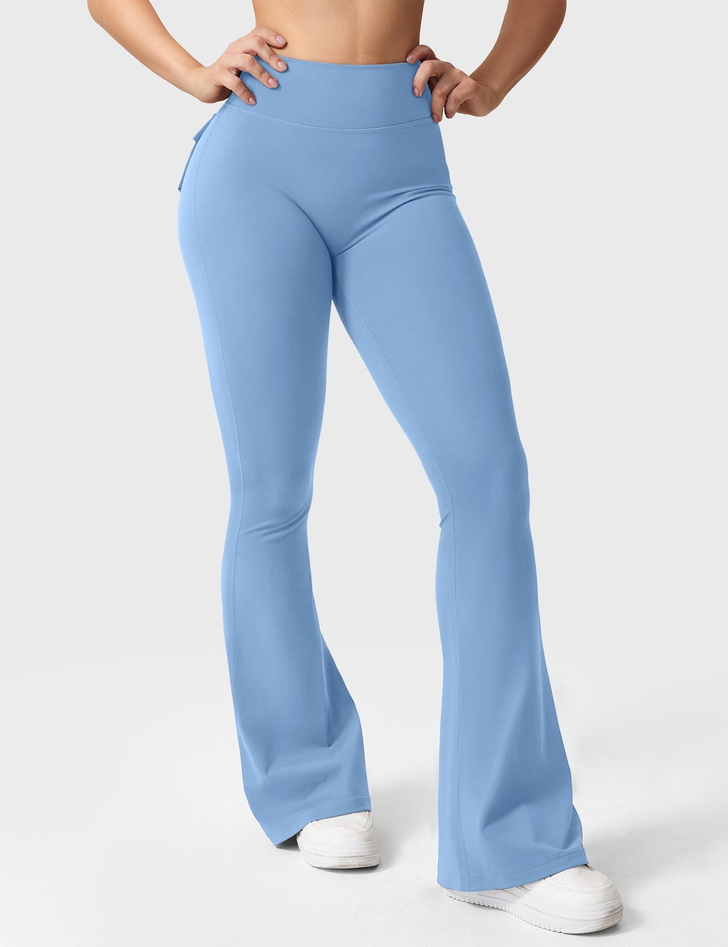 Flared Leggings With Pockets
