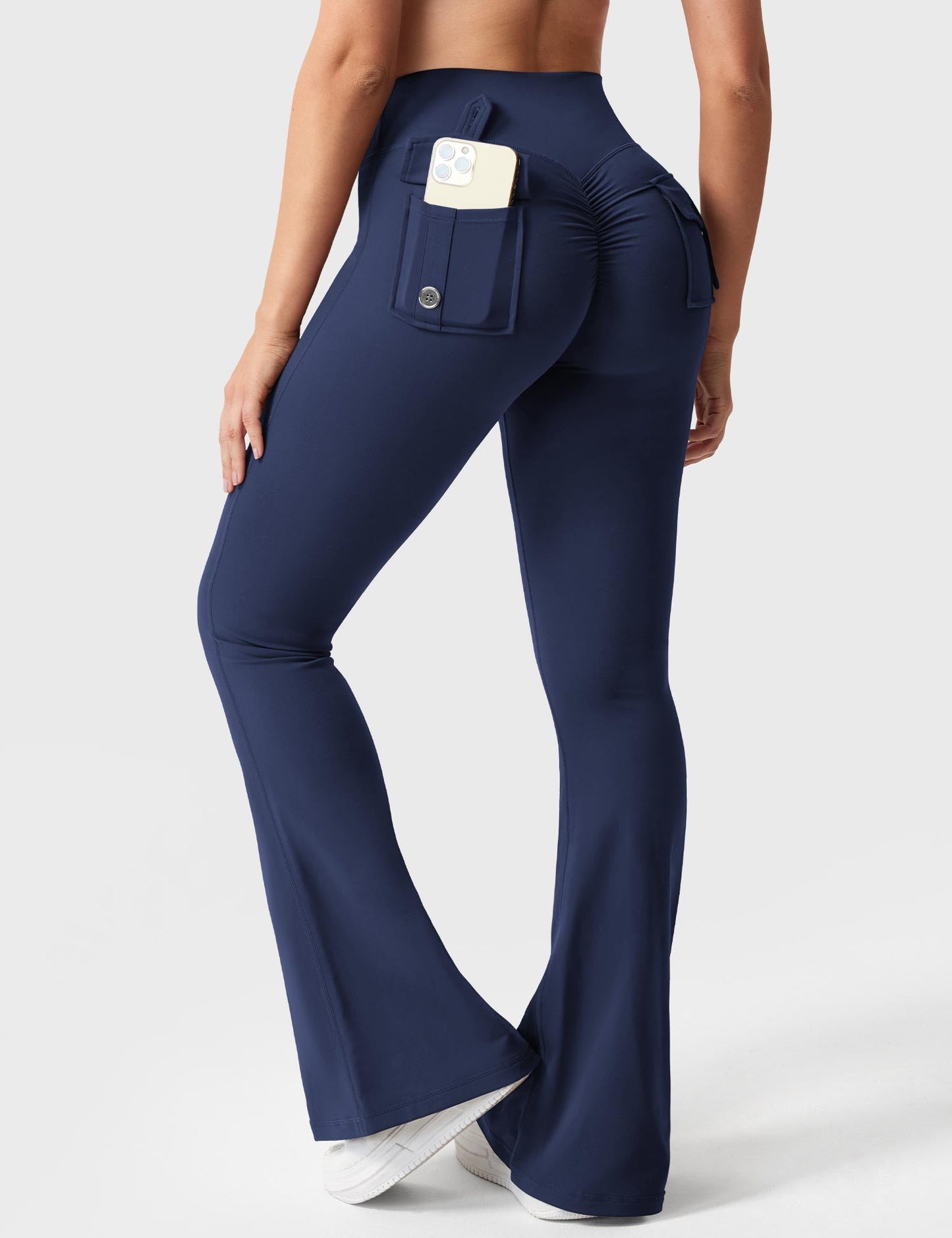 Flared Leggings With Pockets