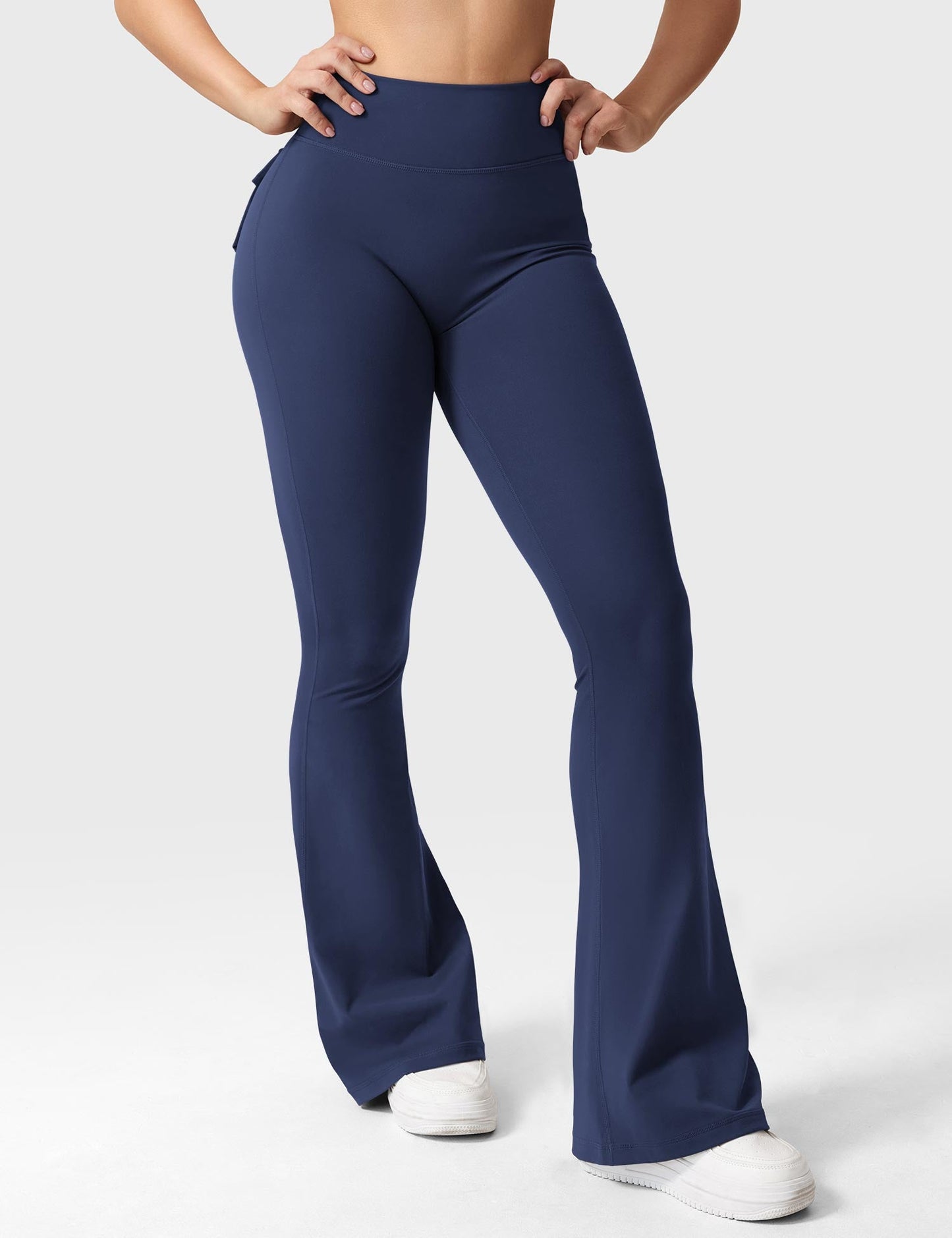 Flared Leggings With Pockets
