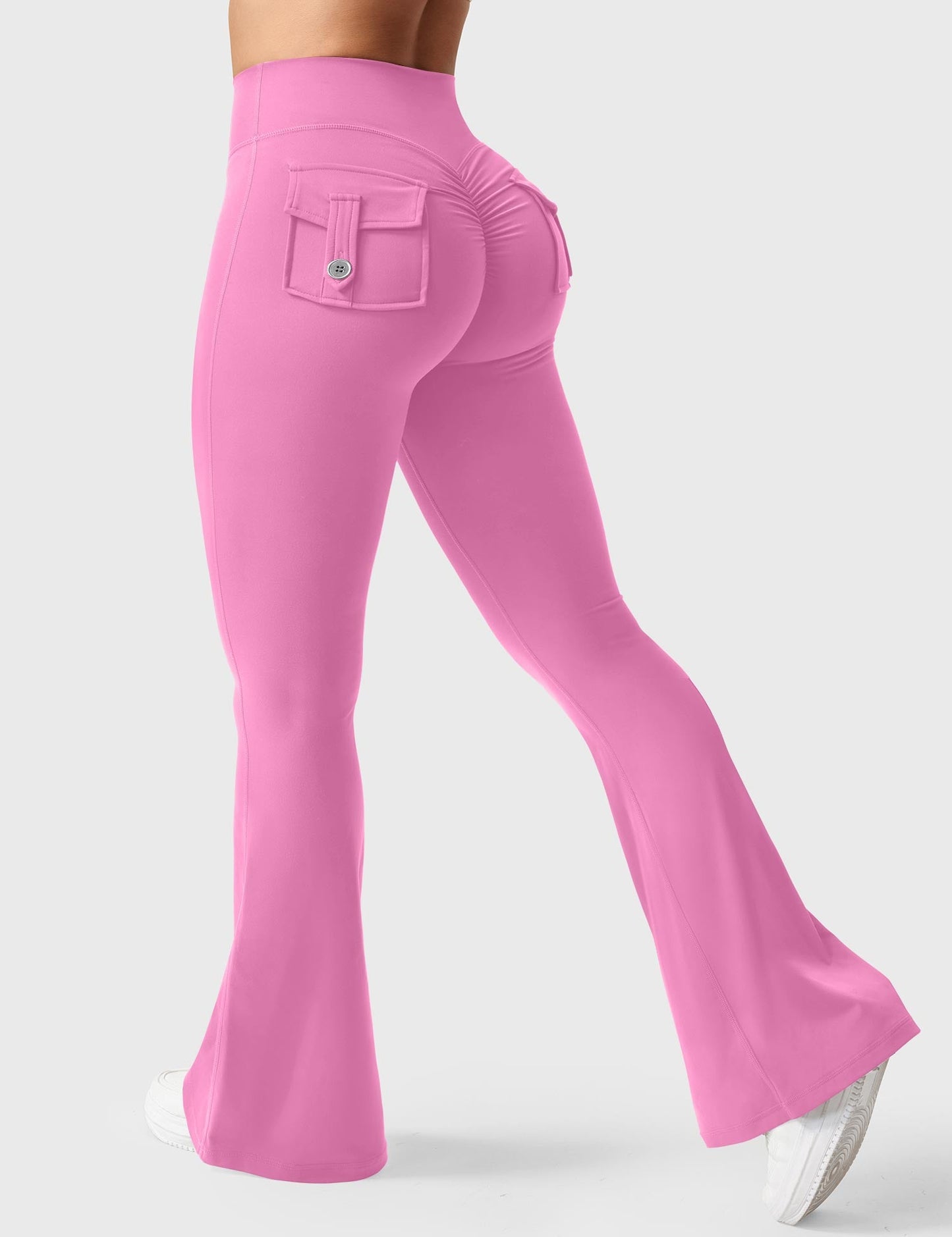 Flared Leggings With Pockets