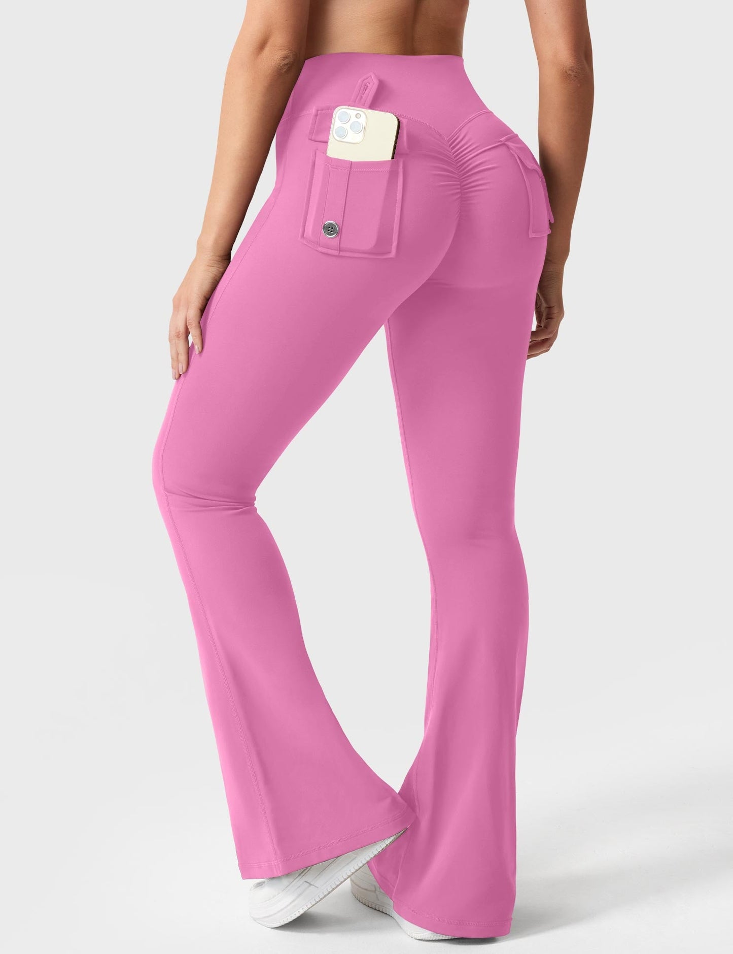 Flared Leggings With Pockets