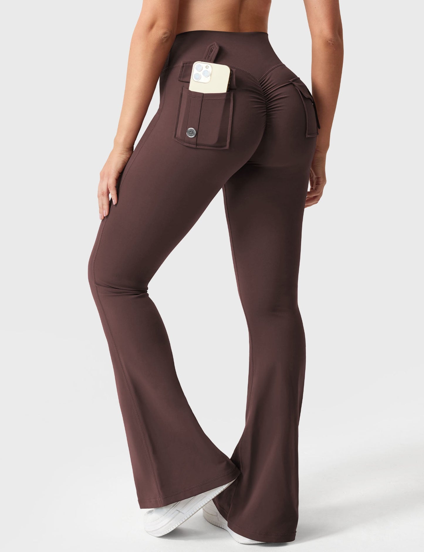 Flared Leggings With Pockets