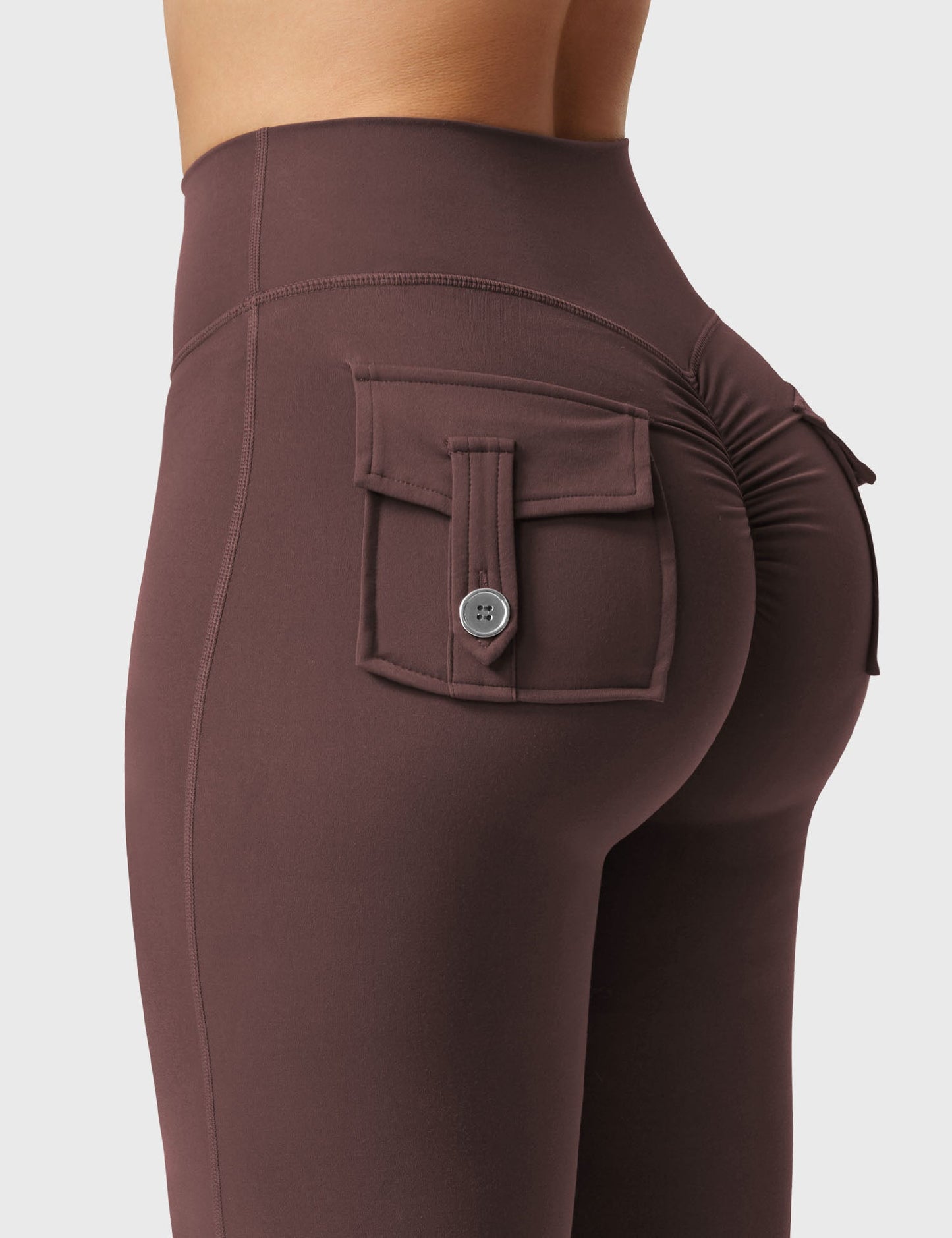 Flared Leggings With Pockets