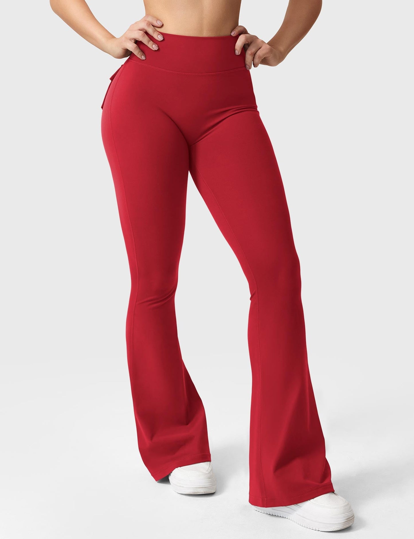 Flared Leggings With Pockets
