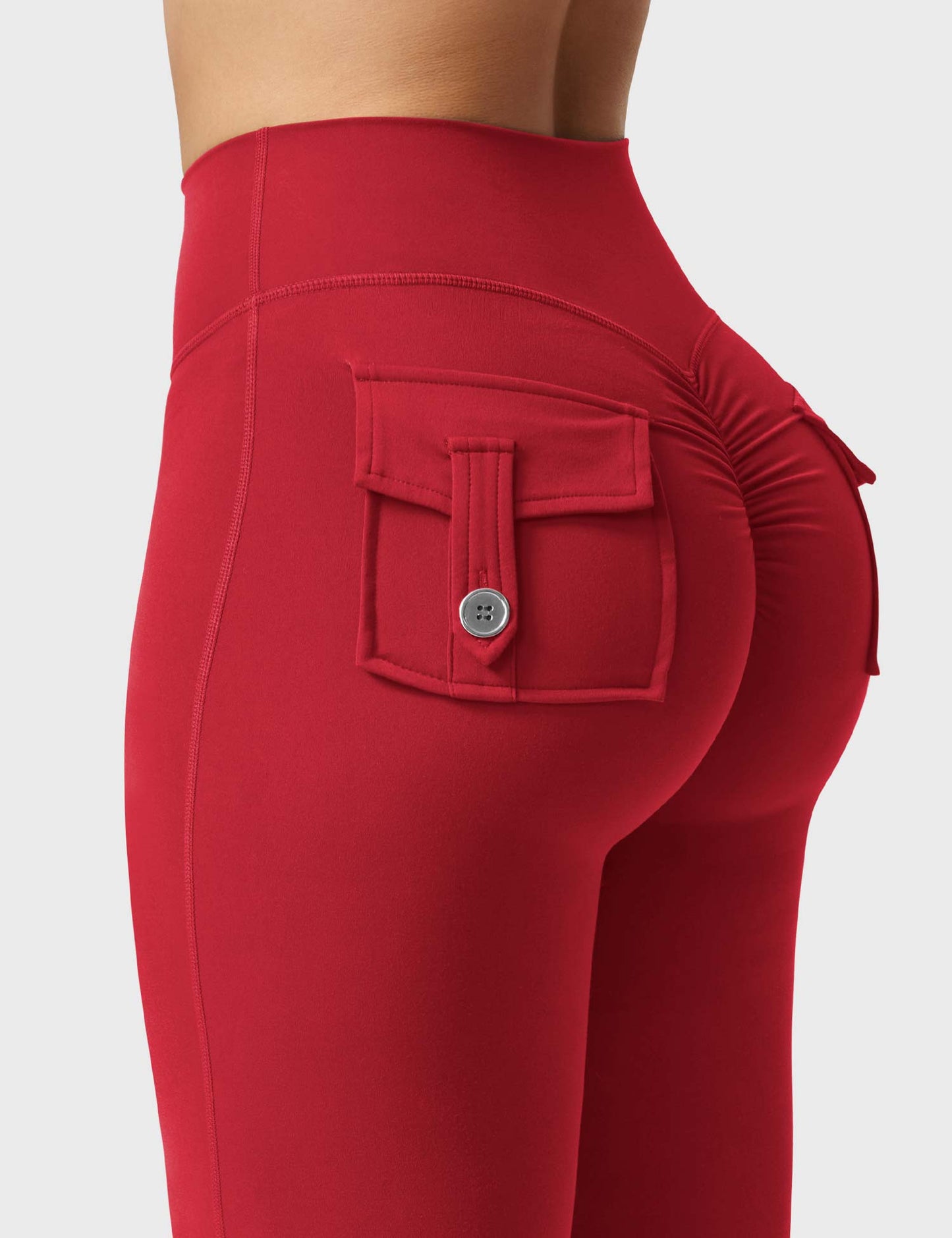 Flared Leggings With Pockets