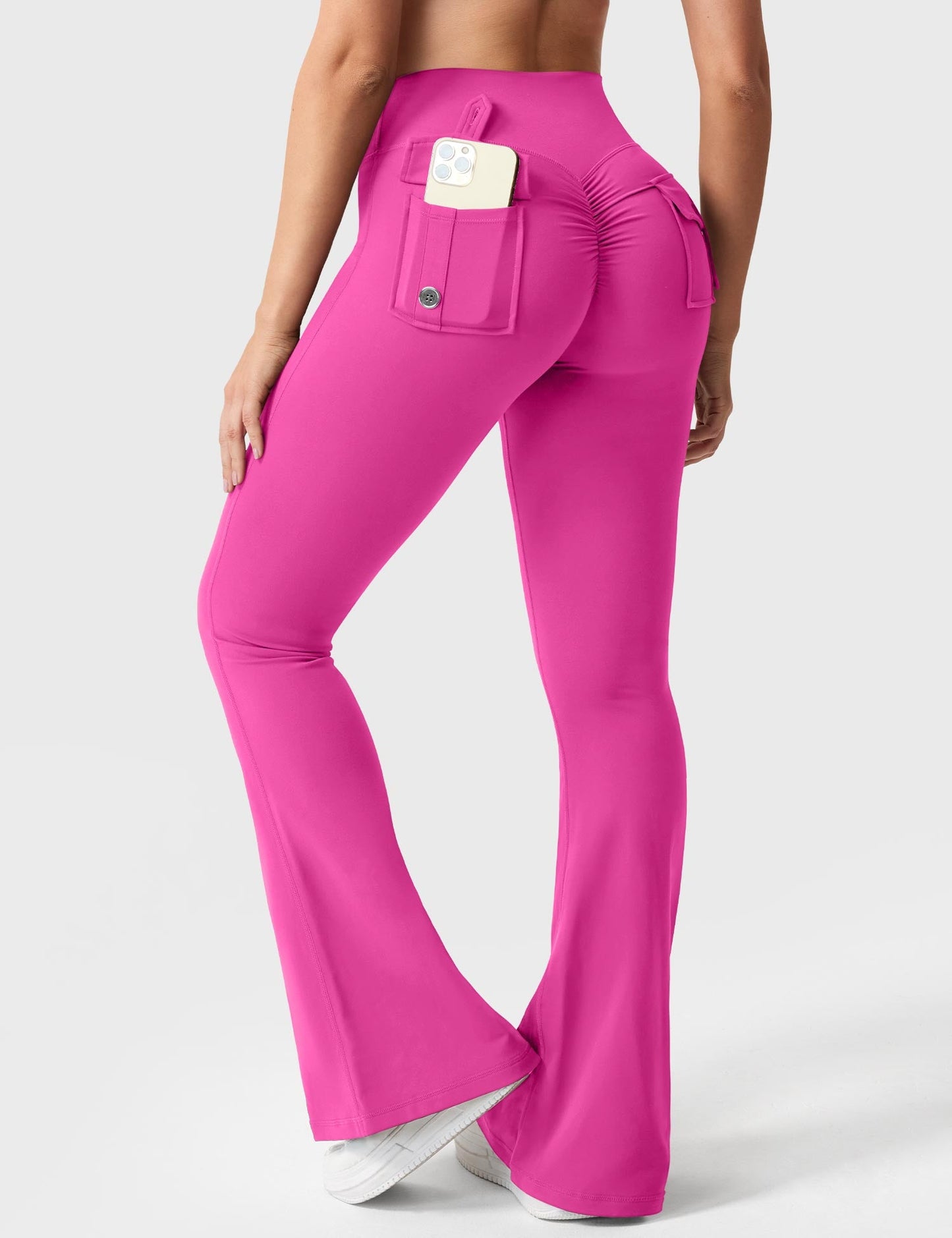 Flared Leggings With Pockets