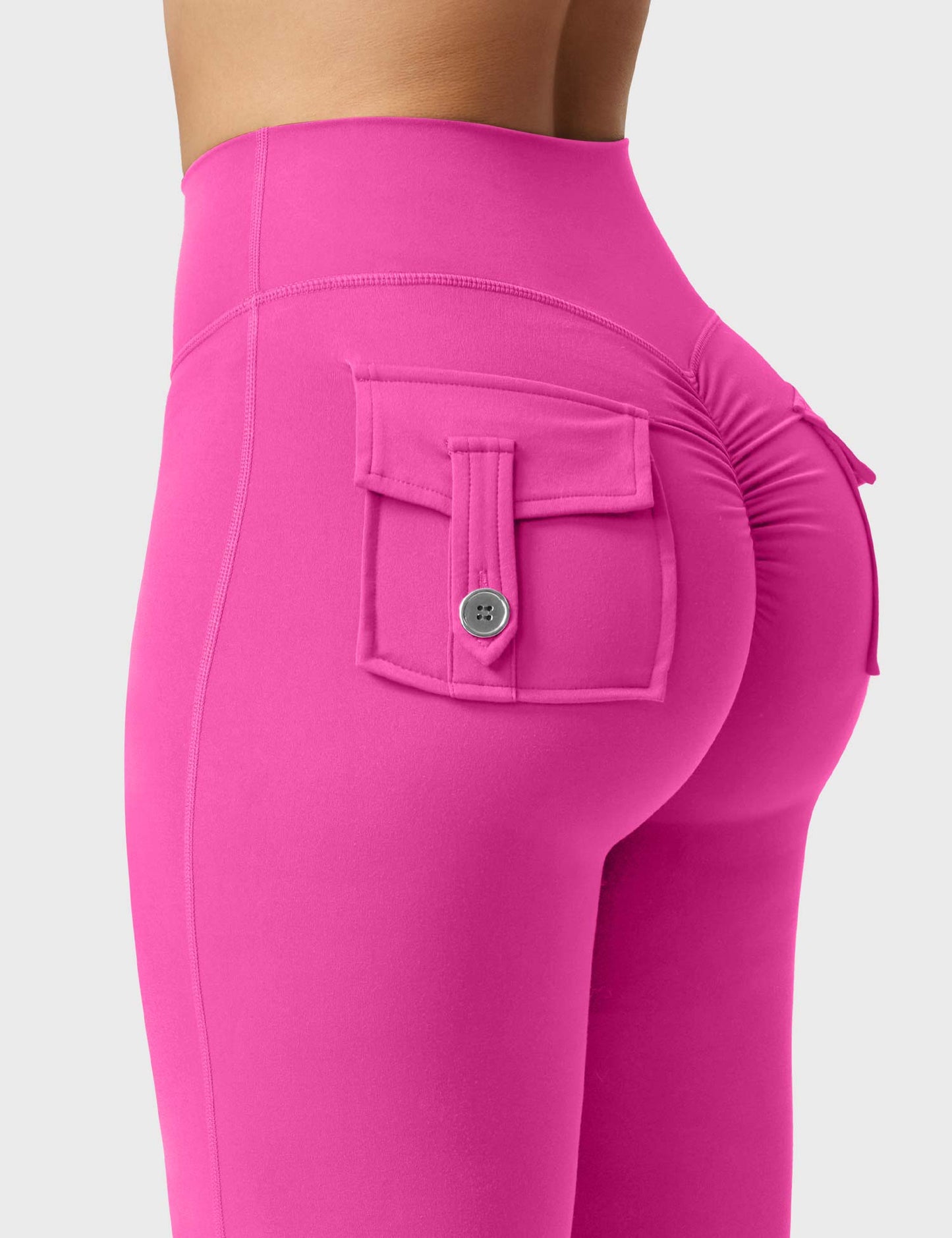 Flared Leggings With Pockets