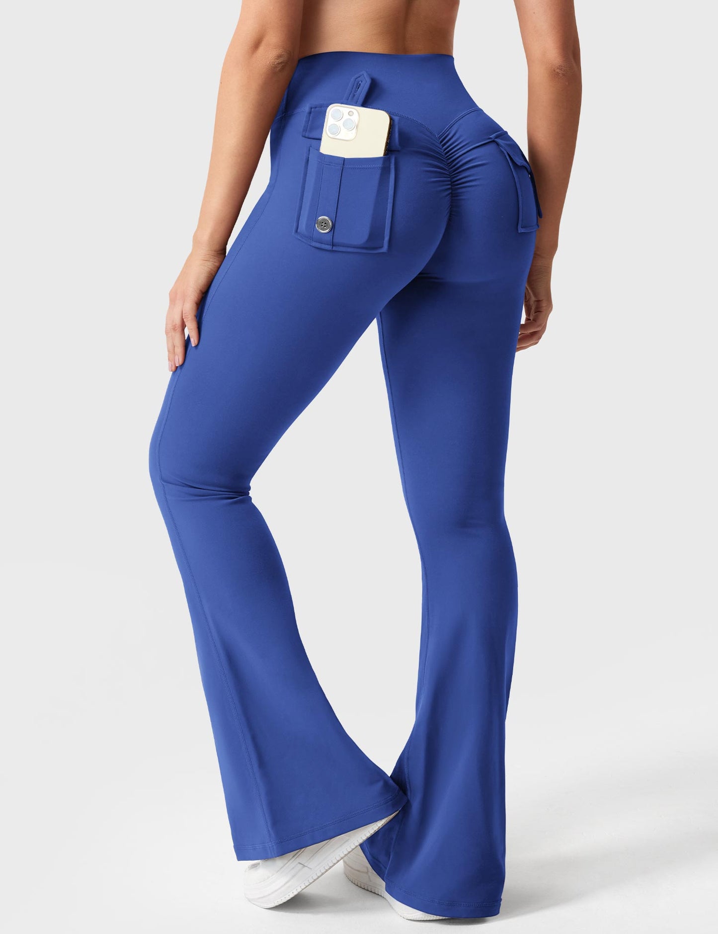 Flared Leggings With Pockets