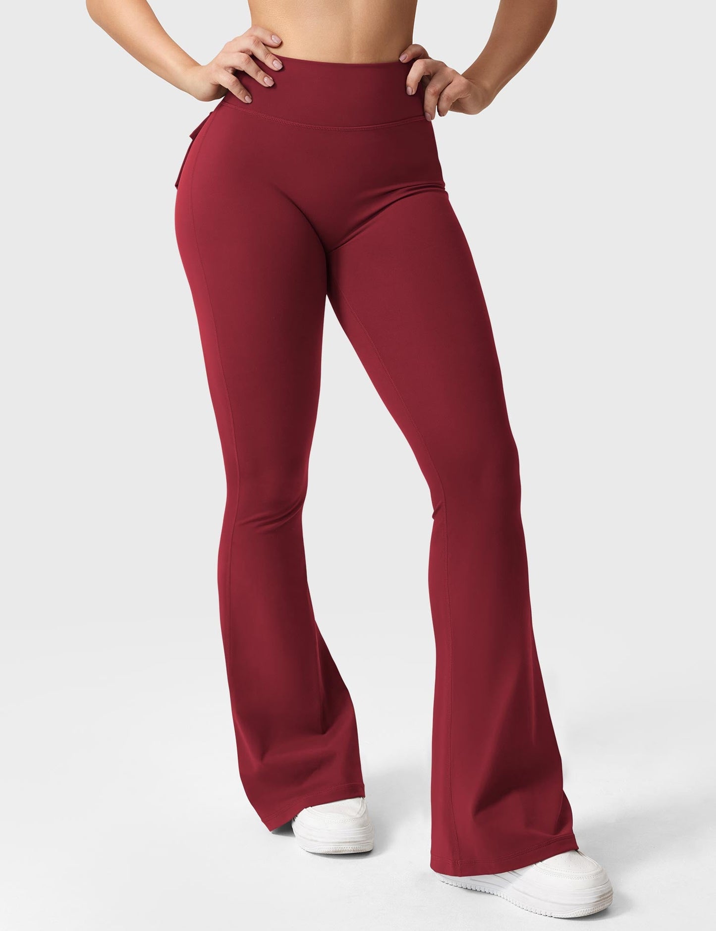 Flared Leggings With Pockets