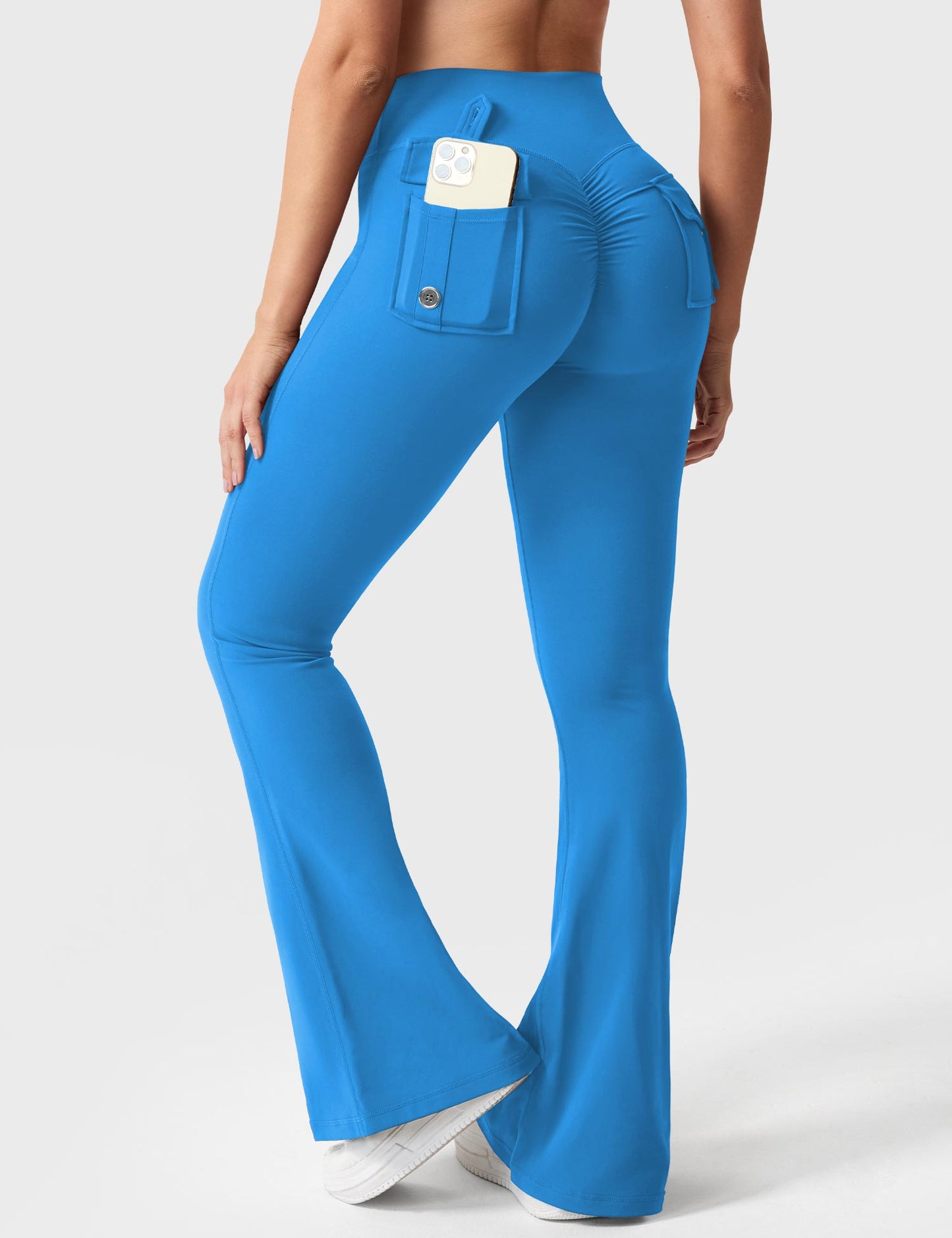 Flared Leggings With Pockets