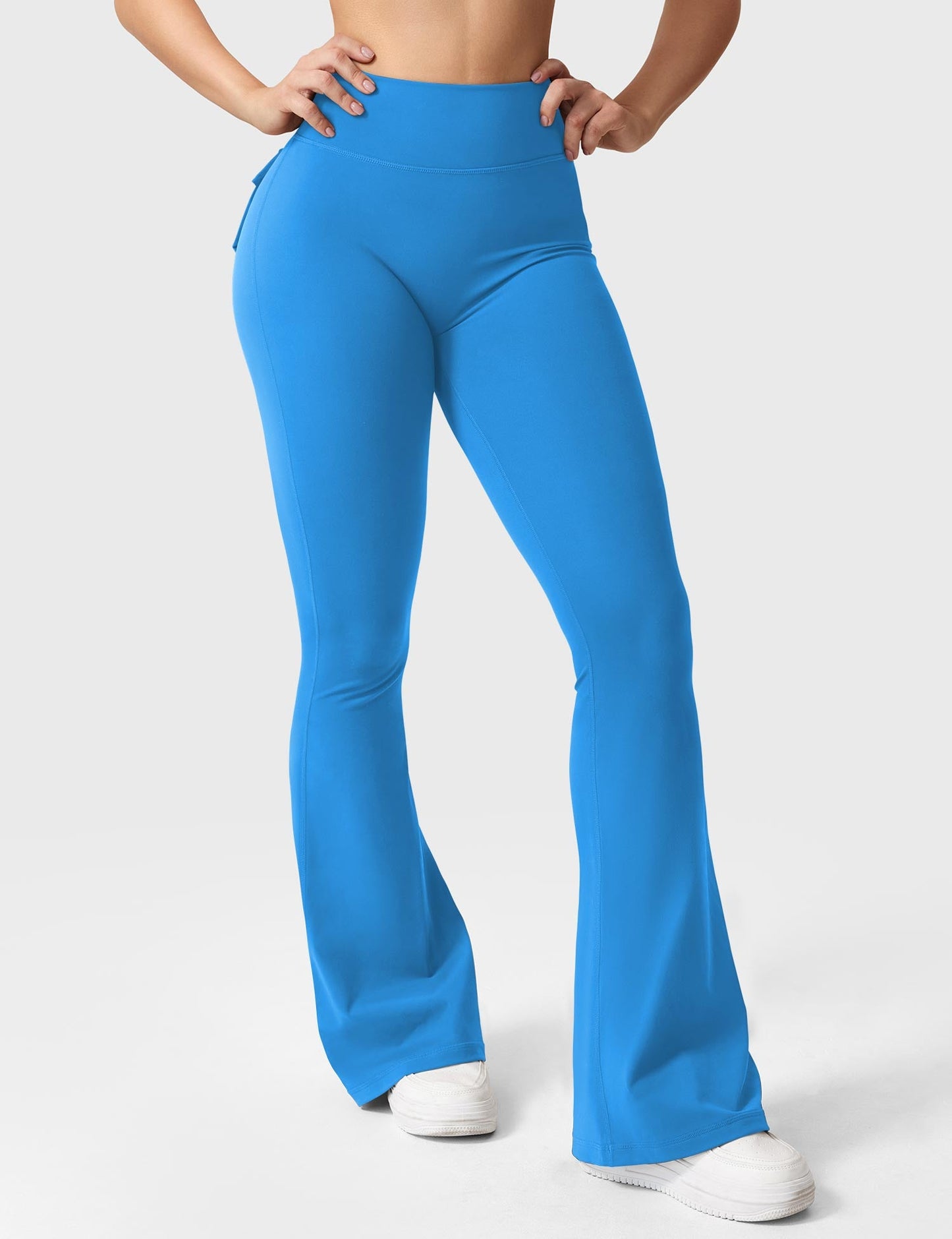 Flared Leggings With Pockets