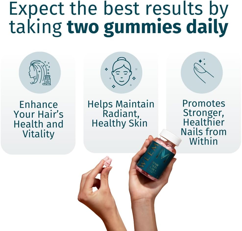 Hair, Skin & Nails Gummies – Extra Strength Biotin