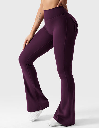Flared Leggings With Pockets
