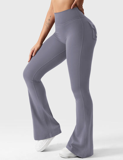 Flared Leggings With Pockets