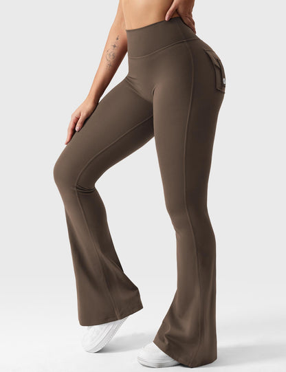 Flared Leggings With Pockets