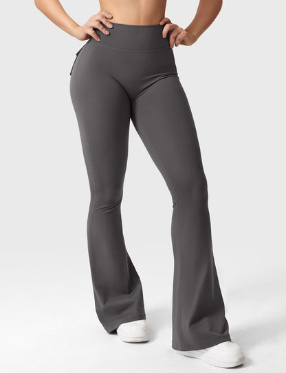 Flared Leggings With Pockets