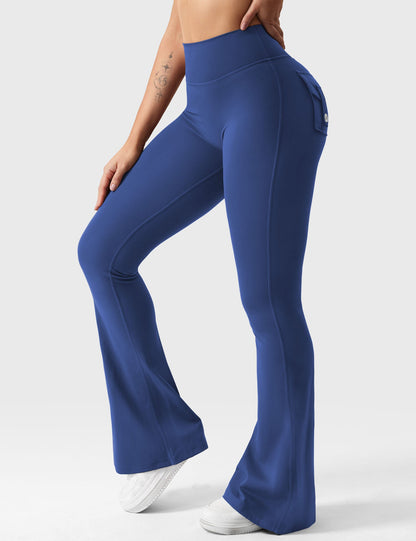 Flared Leggings With Pockets