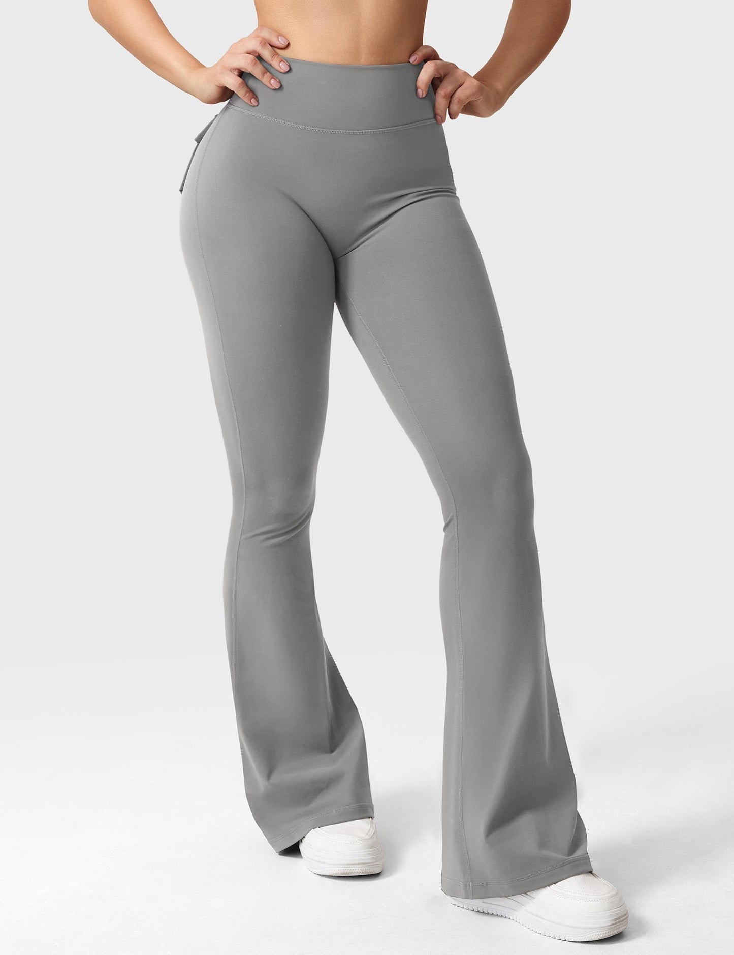 Flared Leggings With Pockets