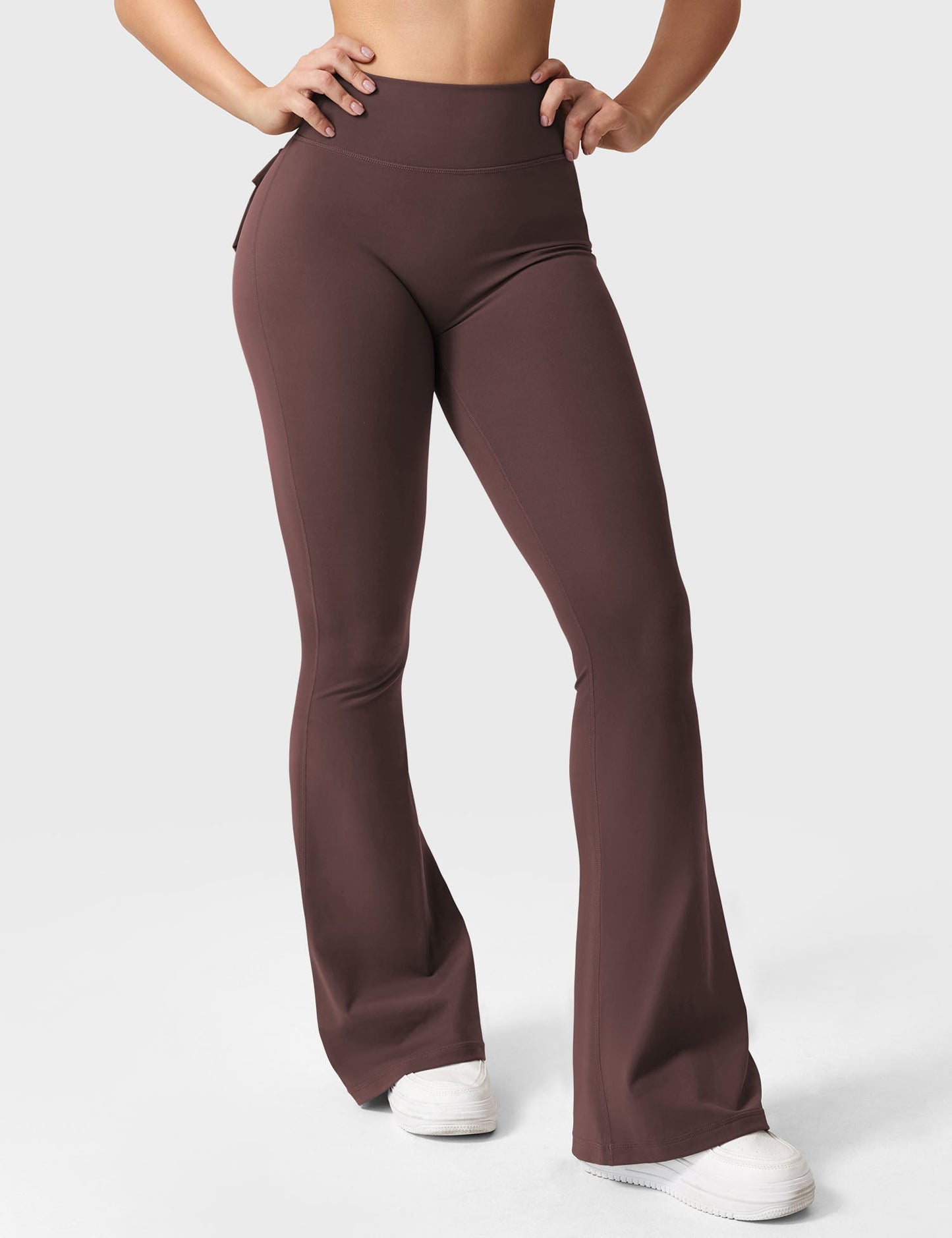 Flared Leggings With Pockets
