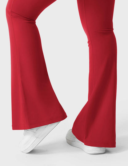 Flared Leggings With Pockets