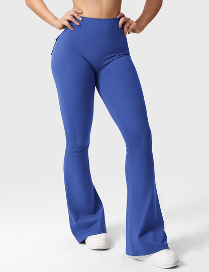 Flared Leggings With Pockets